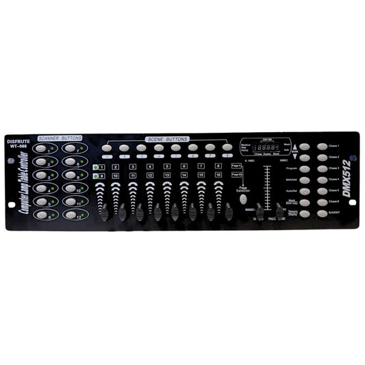 Controlador DMX192 | Consola Profesional 192 Canales para Luces LED, Cabezas Móviles y Efectos DJ