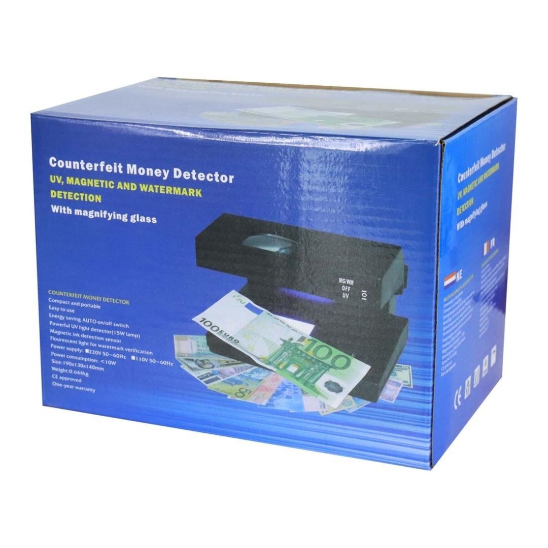 EVL MD-2038 | DETECTOR DE BILLETES 3 EN 1 C/DET. MAGNETICO/LUZ UV/LUPA