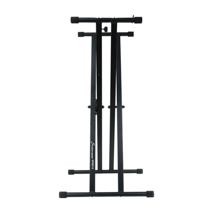 Studiomaster DF007-6 | Pedestal para Teclado Deluxe Doble Brazo de Altura Ajustable