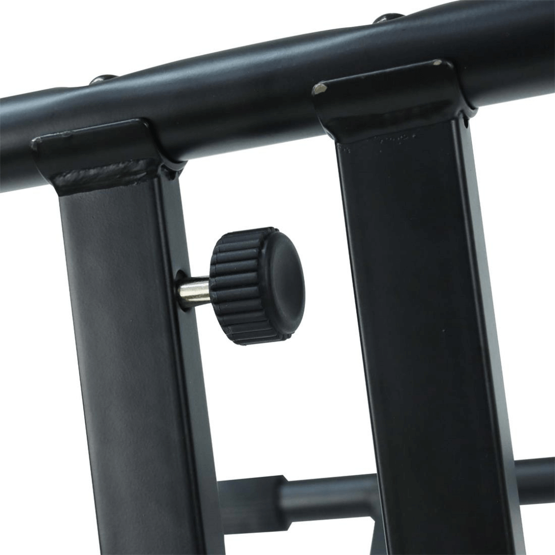 Studiomaster DF007-6 | Pedestal para Teclado Deluxe Doble Brazo de Altura Ajustable