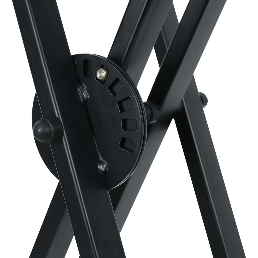 Studiomaster DF007-6 | Pedestal para Teclado Deluxe Doble Brazo de Altura Ajustable