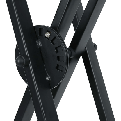 Studiomaster DF007-6 | Pedestal para Teclado Deluxe Doble Brazo de Altura Ajustable