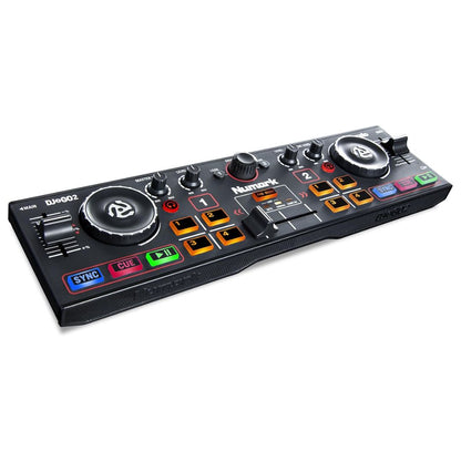 Numark DJ2GO2 Touch | Controlador DJ Portátil con Jog Wheels Táctiles y Tarjeta de Sonido Integrada
