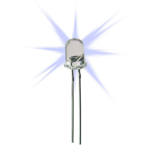 UNIVERSAL DL-329 | DIODO LED 3MM ALTO BRILLO TRANSPARENTE BLANCO