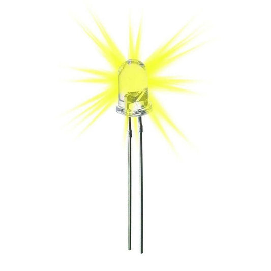 UNIVERSAL DL-554 | DIODO LED 5MM ALTO BRILLO TRANSPARENTE AMARILLO