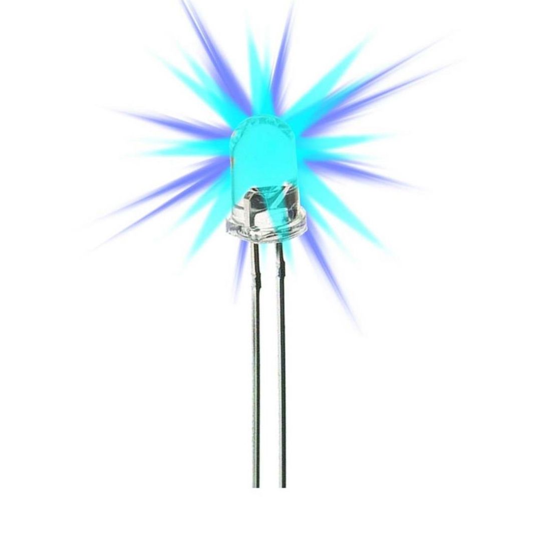 UNIVERSAL DL-556 | DIODO LED 5MM ALTO BRILLO TRANSPARENTE AZUL