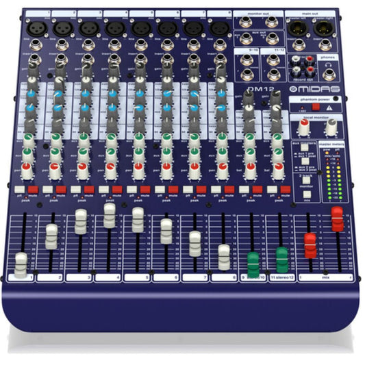 Behringer DM12 | Consola Analógica Profesional de 12 canales con Preamplificadores MIDAS