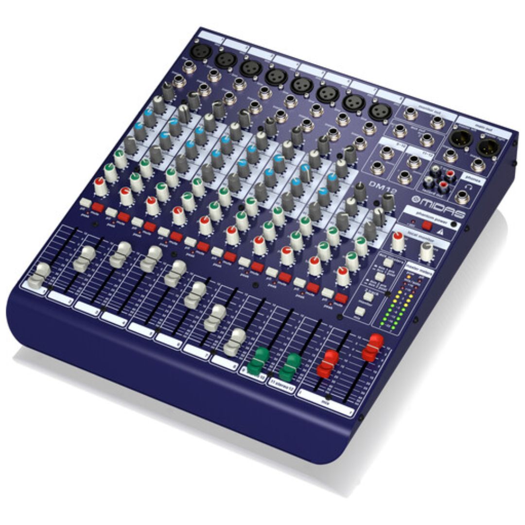 Behringer DM12 | Consola Analógica Profesional de 12 canales con Preamplificadores MIDAS