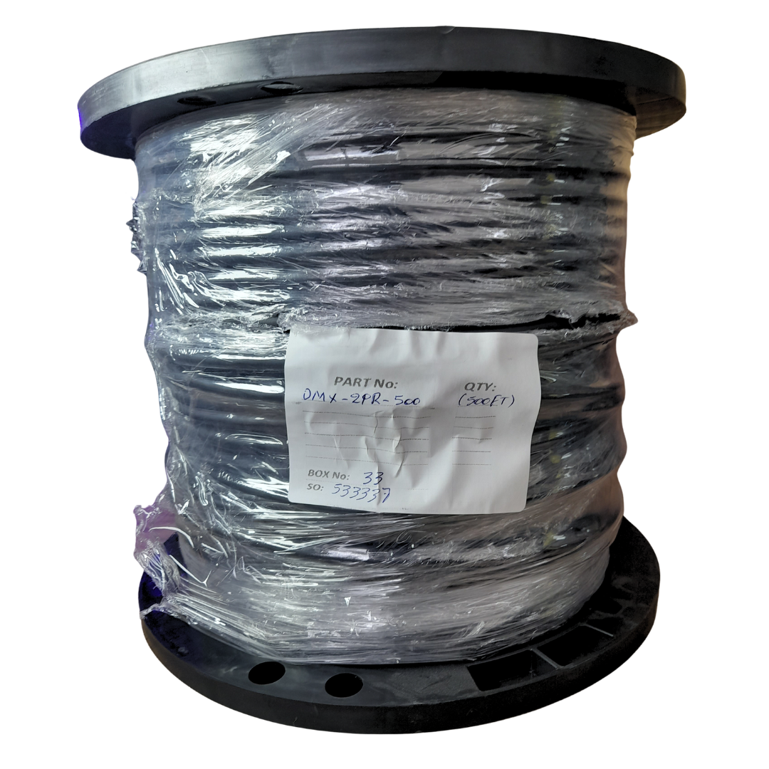 DMX-2PR-500 PRO CO | Rollo Cable DMX512 / AES-EBU 110Ω 5 Pin 152m (Fabricado en USA)