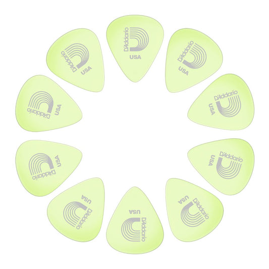 D’Addario 1CCG4-10 | Vitelas Celluloid Luminiscentes Medium .70mm (Pack x10)