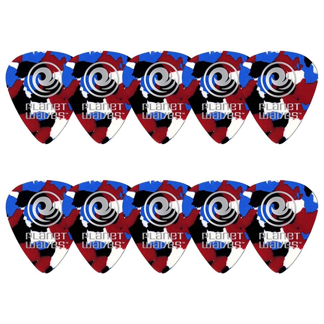 D’Addario 1CMC7-10 | Vitelas Celluloid Multi-Color Extra Heavy 1.25mm (Pack x10)