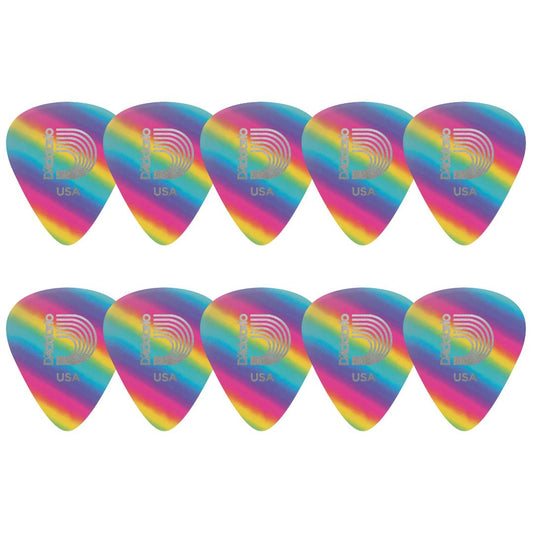 D’Addario 1CRB4-10 | Vitelas Celluloid Rainbow Medium (Pack x25)