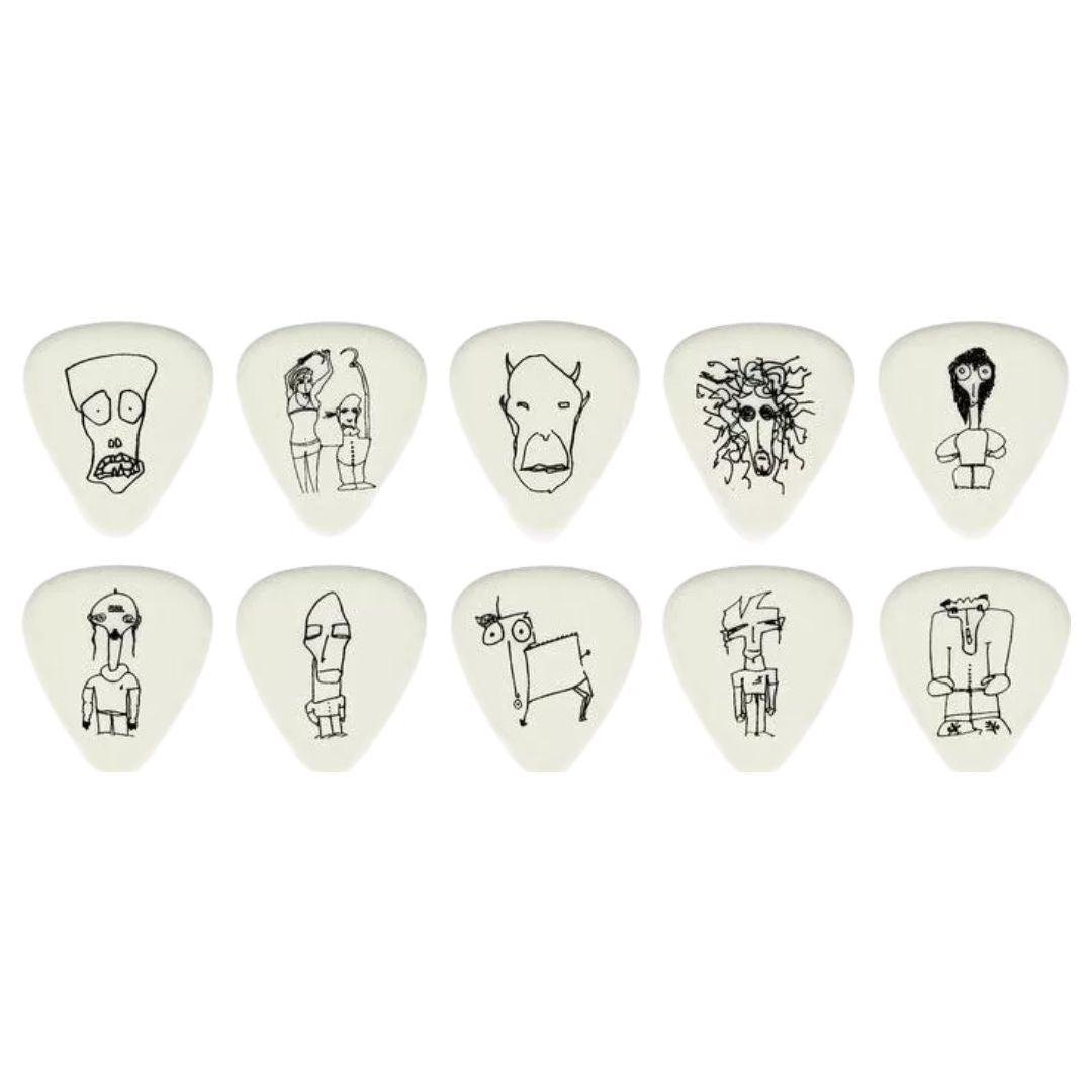D’Addario 1CWH2-10JS | Vitelas Joe Satriani Signature Celluloid Light .50mm (Pack x10)