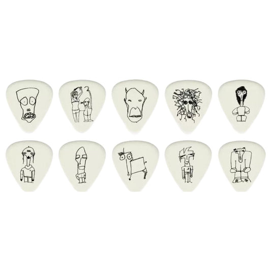 D’Addario 1CWH2-10JS | Vitelas Joe Satriani Signature Celluloid Light .50mm (Pack x10)