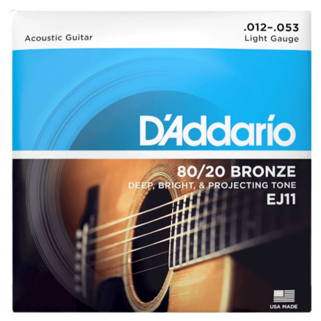 D’Addario EJ11 | Cuerdas para Guitarra Acústica 80/20 Bronze Light
