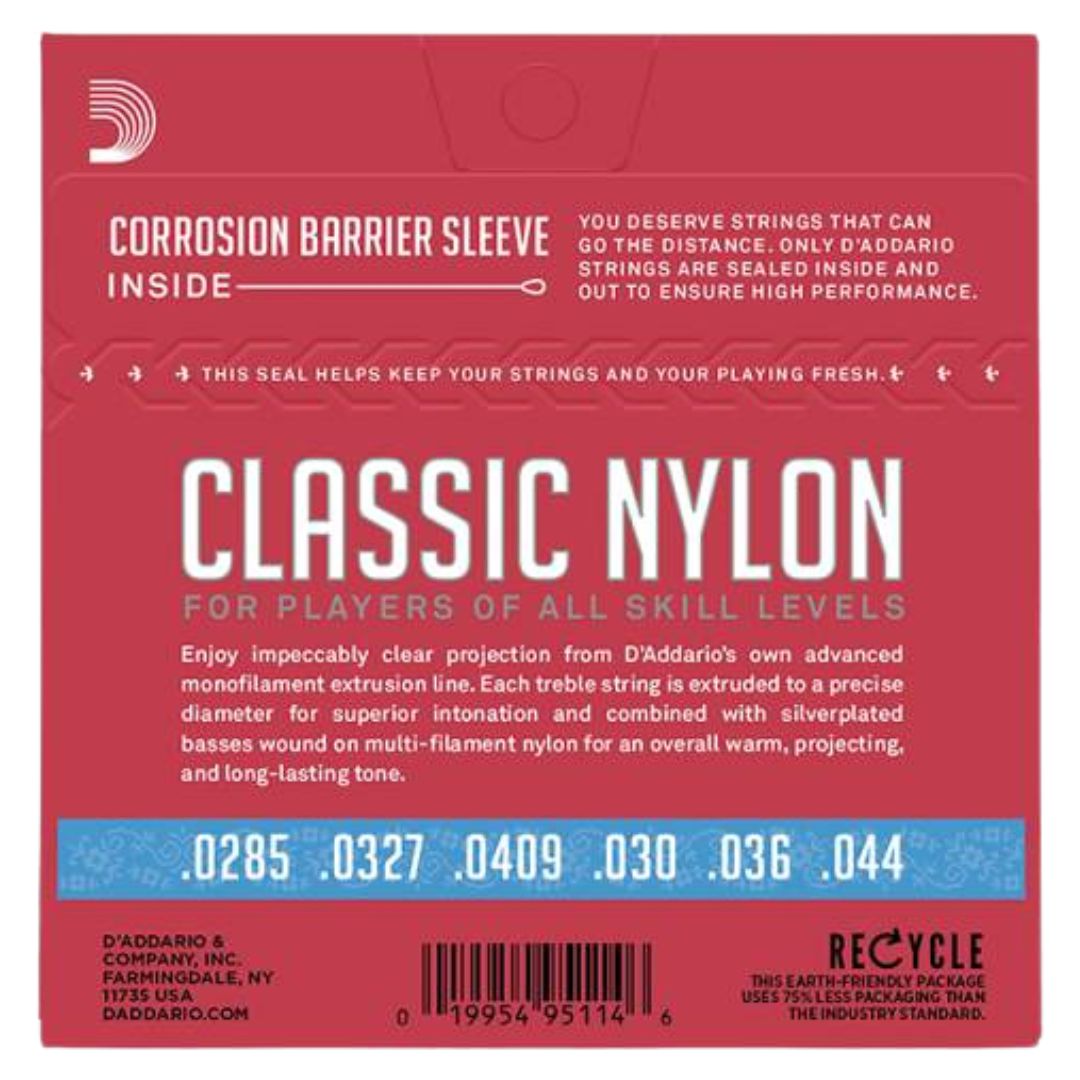 D’Addario EJ27H | Cuerdas para Guitarra Clásica Classic Nylon Hard Tension