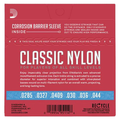D’Addario EJ27H | Cuerdas para Guitarra Clásica Classic Nylon Hard Tension