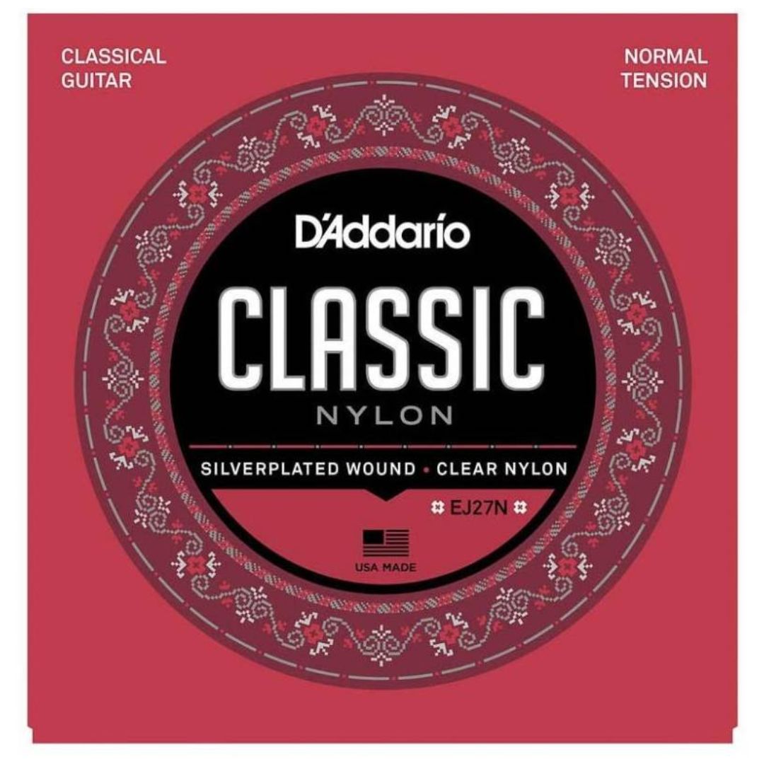 D’Addario EJ27N | Cuerdas para Guitarra Clásica Classic Nylon Normal Tension