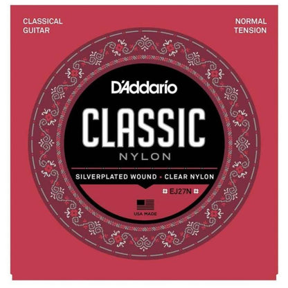 D’Addario EJ27N | Cuerdas para Guitarra Clásica Classic Nylon Normal Tension