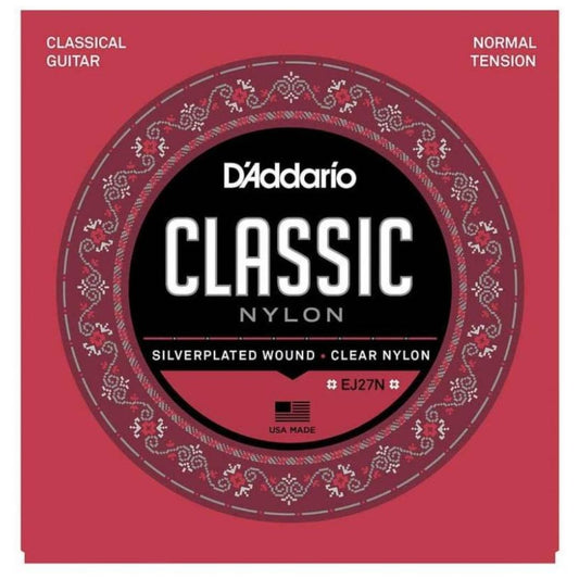 D’Addario EJ27N | Cuerdas para Guitarra Clásica Classic Nylon Normal Tension