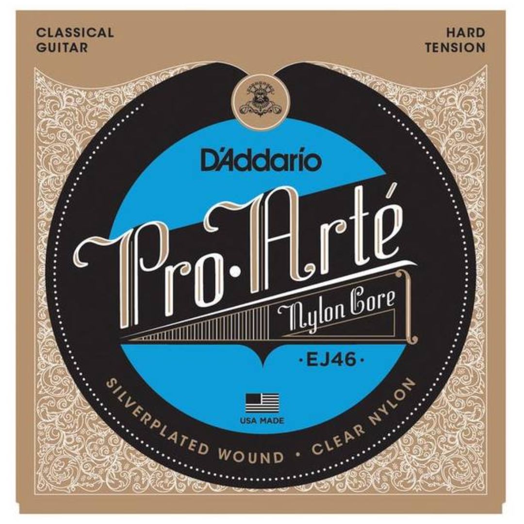 D’Addario EJ46 | Cuerdas para Guitarra Clásica Pro-Arté Nylon Hard Tension