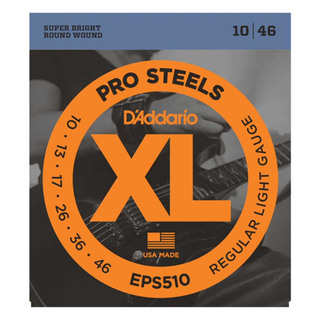 D’Addario EPS510 | Cuerdas para Guitarra Eléctrica XL ProSteels Regular Light