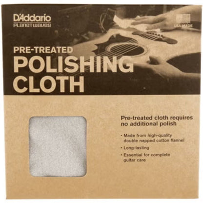 D’Addario PWPC1 | Paño Limpiador Pre-Treated Cloth para Guitarra