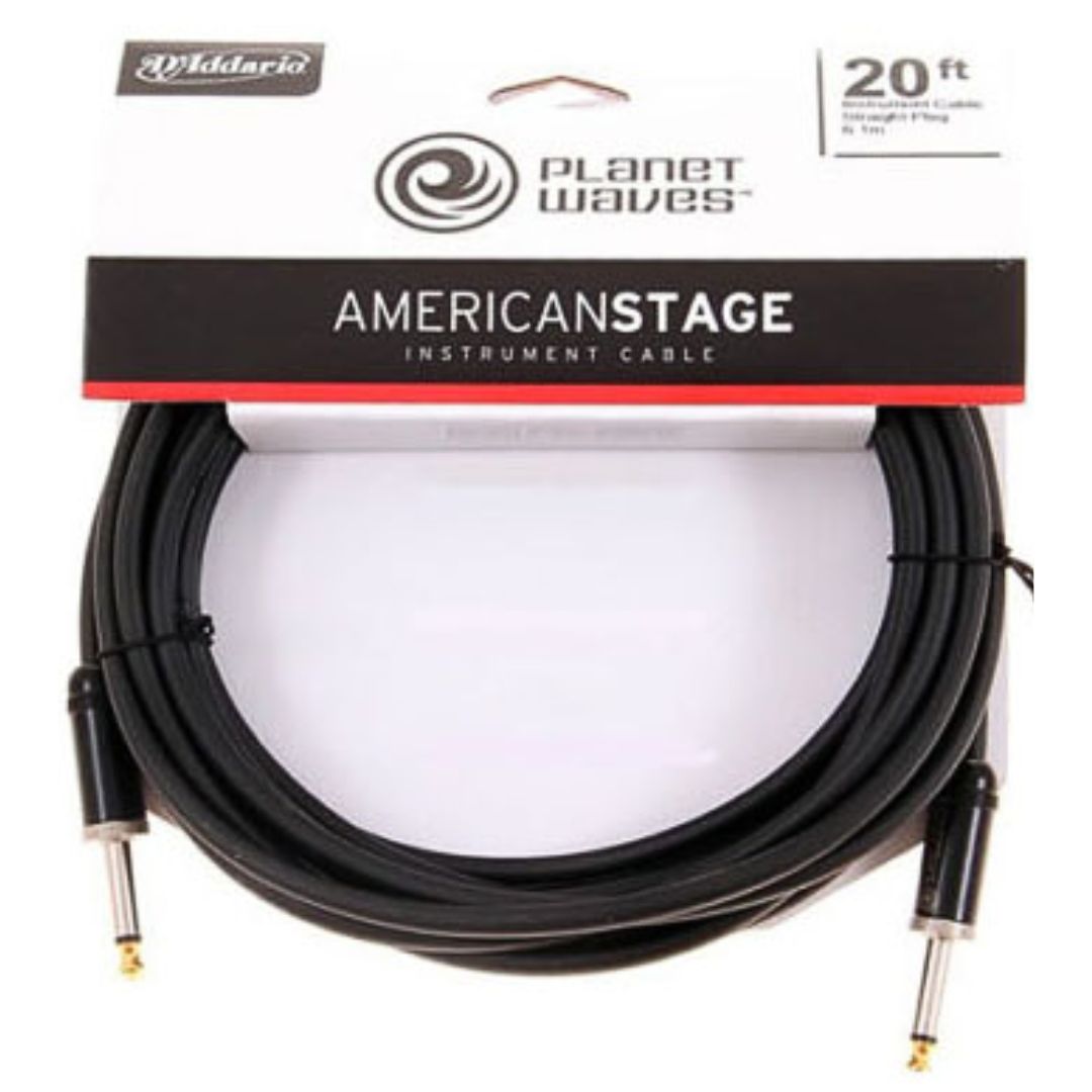 D’Addario Planet Waves American Stage Instrument Cable 20' | Cable Profesional para Instrumento