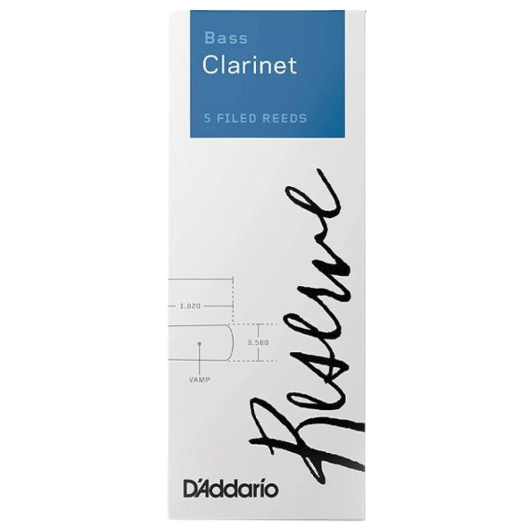 D’Addario Reserve DER0535 | Cañas para Clarinete Bajo Nº 3.5 (Caja x5)