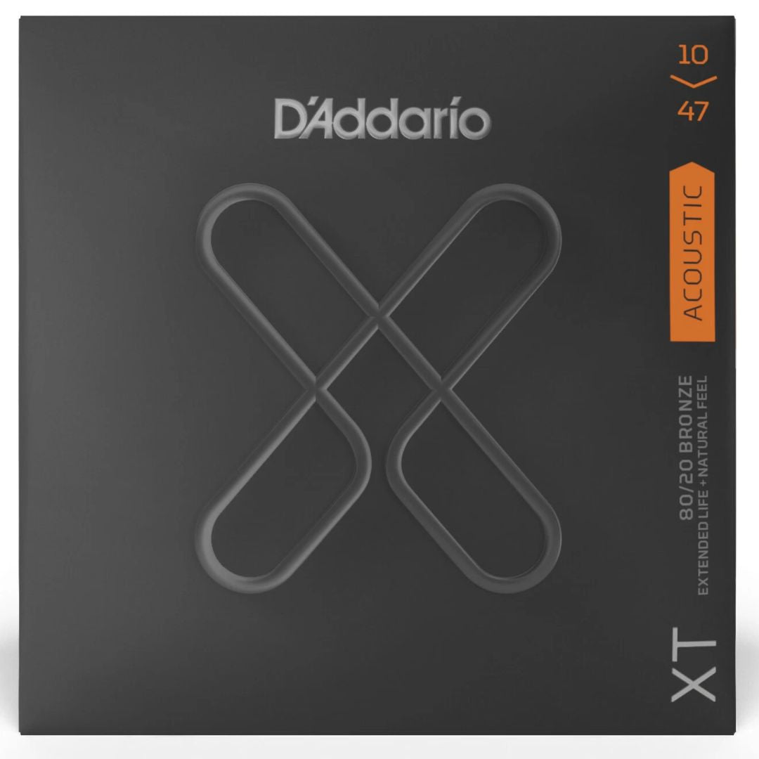 D’Addario XTABR1047 | Cuerdas para Guitarra Acústica 80/20 Bronze Extra Light