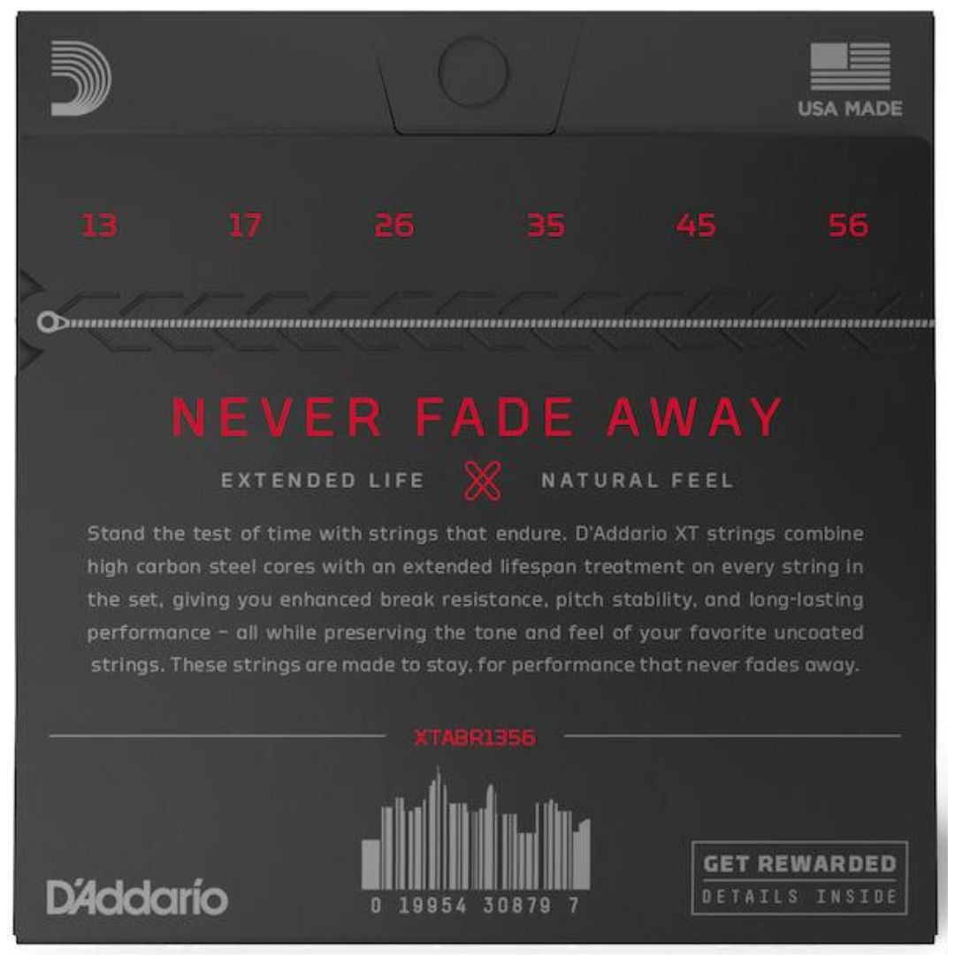 D’Addario XTABR1356 | Cuerdas para Guitarra Acústica 80/20 Bronze Medium