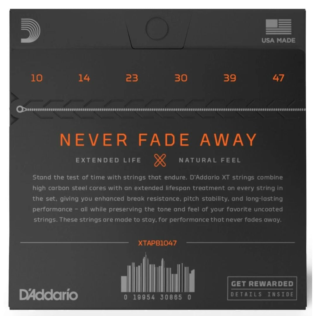 D’Addario XTAPB1047 | Cuerdas para Guitarra Acústica Phosphor Bronze Extra Light