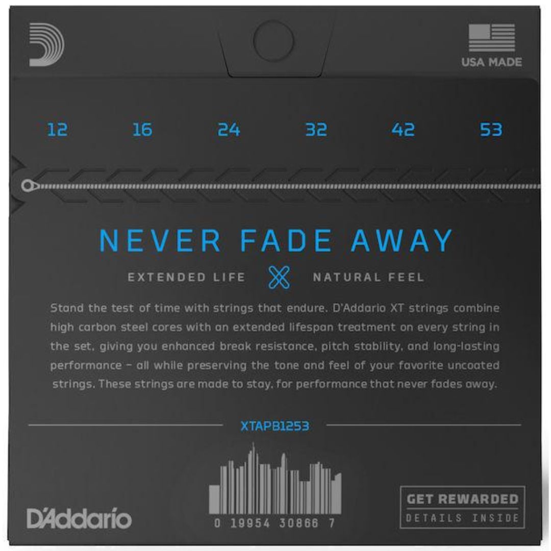 D’Addario XTAPB1253 | Cuerdas para Guitarra Acústica Phosphor Bronze Light