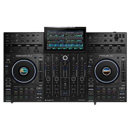 Denon DJ PRIME 4+ | Controlador DJ Profesional Standalone de 4 Decks con Wi-Fi