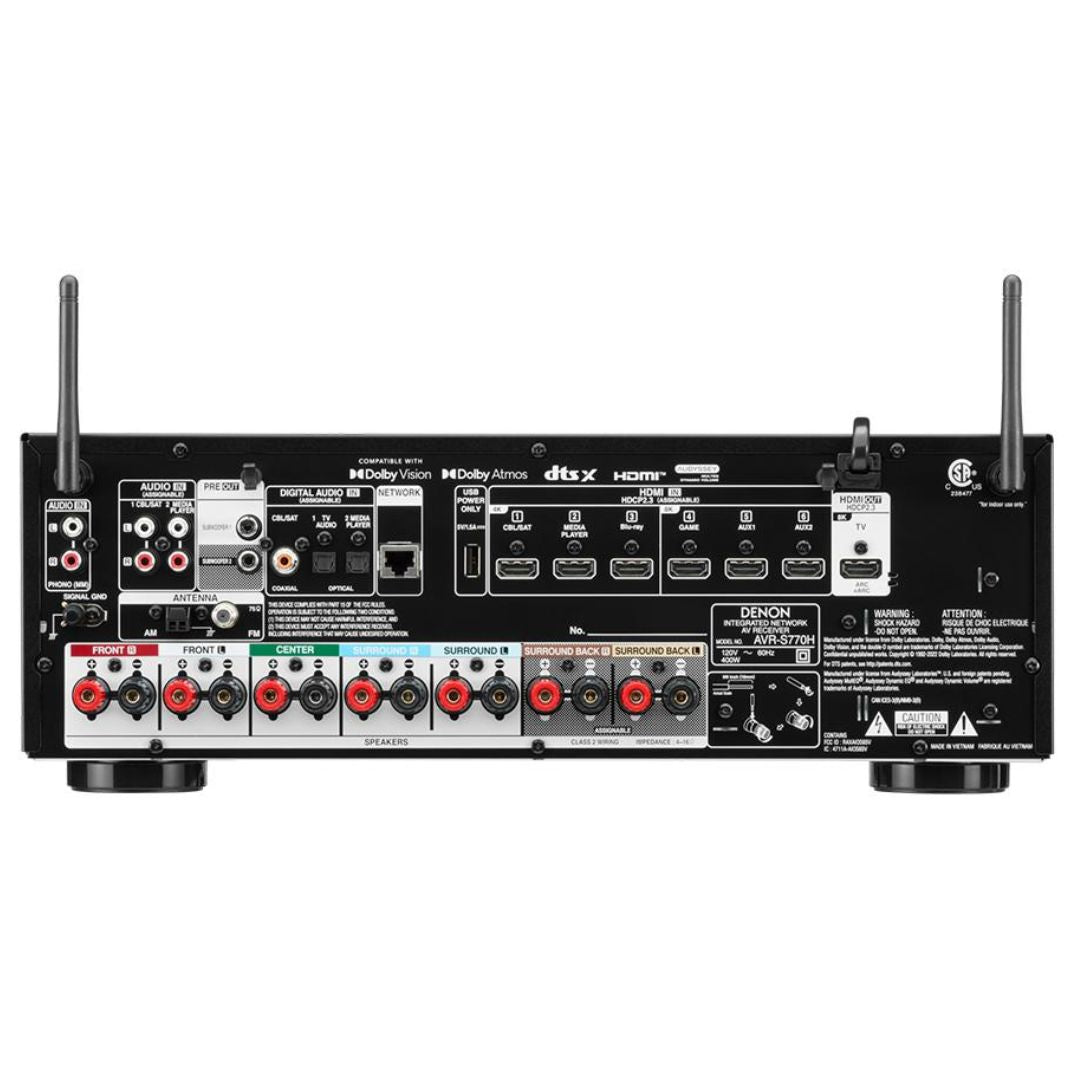 Denon Home AVR-S770H | Receptor AV de 7.2 Canales con 8K HEOS Integrado