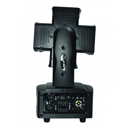 DOBLE BUMERÁN ROBÓTICO HORIZONTAL 8x15W RGBW - Cabeza Móvil Doble Equis con Giro Infinito