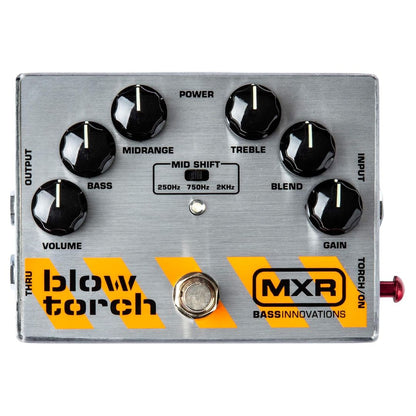 Dunlop MXR M181 Blow Torch Distortion | Pedal de Distorsión para Bajo Eléctrico con Ecualizador