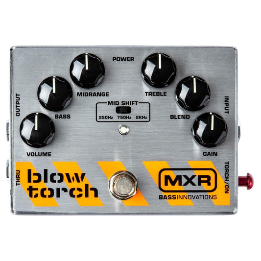 Dunlop MXR M181 Blow Torch Distortion | Pedal de Distorsión para Bajo Eléctrico con Ecualizador