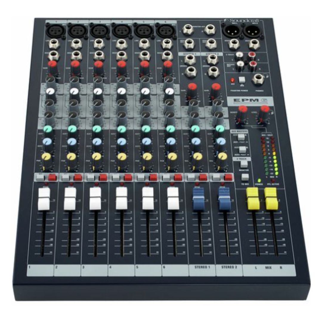 SOUNDCRAFT EPM6 | Consola Analógica Profesional 6 Canales con Preamplificadores GB30