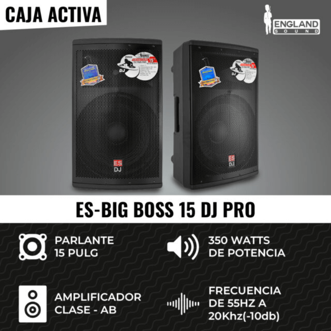 England Sound ES-BIG BOSS 15P-DJ PRO | Caja Activa Profesional de 15″