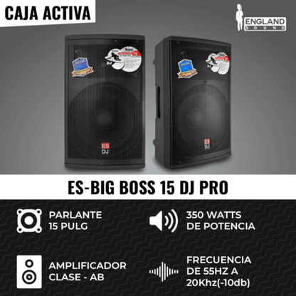England Sound ES-BIG BOSS 15P-DJ PRO | Caja Activa Profesional de 15″