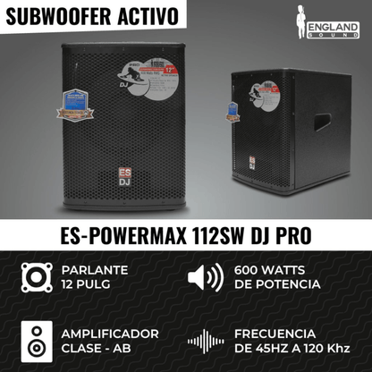 England Sound ES-POWERMAX 112SW DJ PRO | Subwoofer Activo Profesional 12″