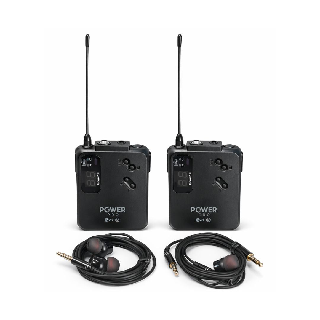 POWER PRO EW3-G2 | Sistema de Monitoreo Inalámbrico In-Ear Dual Channel 60m