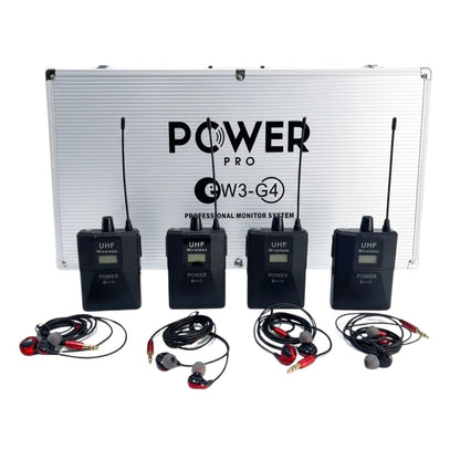 POWER PRO EW3-G4 | Sistema Inalámbrico In-Ear UHF 100m Monitoreo Profesional