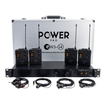 POWER PRO EW3-G4 | Sistema Inalámbrico In-Ear UHF 100m Monitoreo Profesional