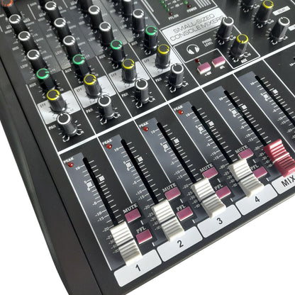 EXM4-USB POWER PRO | Consola Análoga 4 Canales Puros con MUTE e Interfaz de Audio