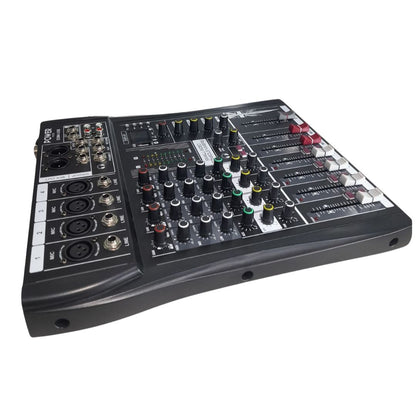 EXM4-USB POWER PRO | Consola Análoga 4 Canales Puros con MUTE e Interfaz de Audio