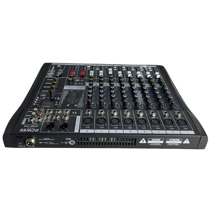 EXM8-USB POWER PRO | Consola Análoga 8 Canales Puros con MUTE e Interfaz de Audio