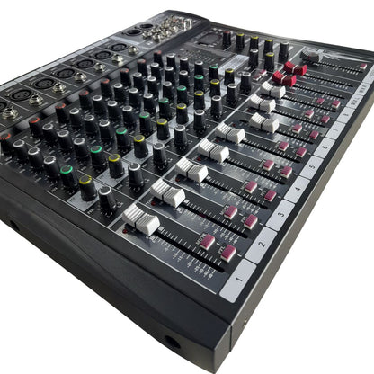 EXM8-USB POWER PRO | Consola Análoga 8 Canales Puros con MUTE e Interfaz de Audio