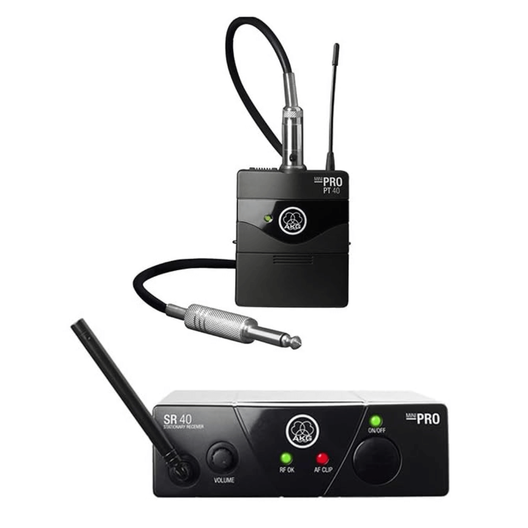 AKG WMS40 Mini Instrumental | Sistema Inalámbrico UHF para Guitarra y Bajo